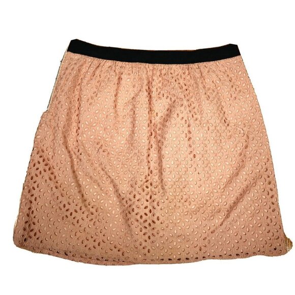 WOMEN'S PINK EYELET LACE SKIRT  - ANN TAYLOR LOFT - SIZE 6 - Picture 3 of 3